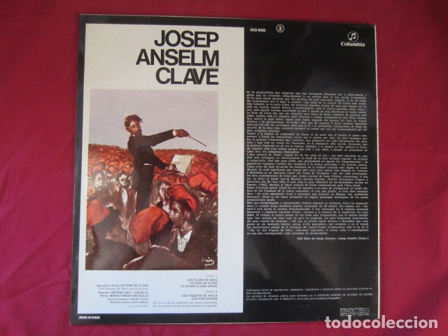Discos de vinilo: JOSEP ANSELM CLAV&Eacute; - Foto 3