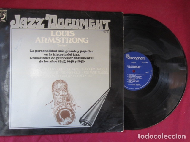 Discos de vinilo: LOUIS ARMSTRONG - JAZZ DOCUMENT - Foto 2