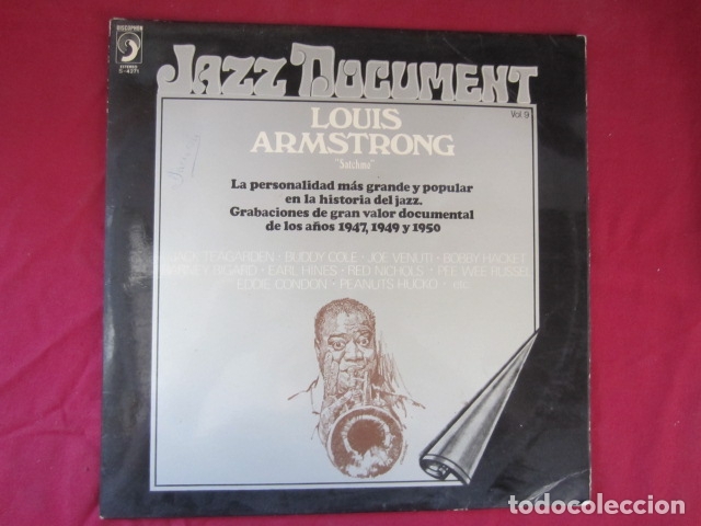 Discos de vinilo: LOUIS ARMSTRONG - JAZZ DOCUMENT - Foto 1