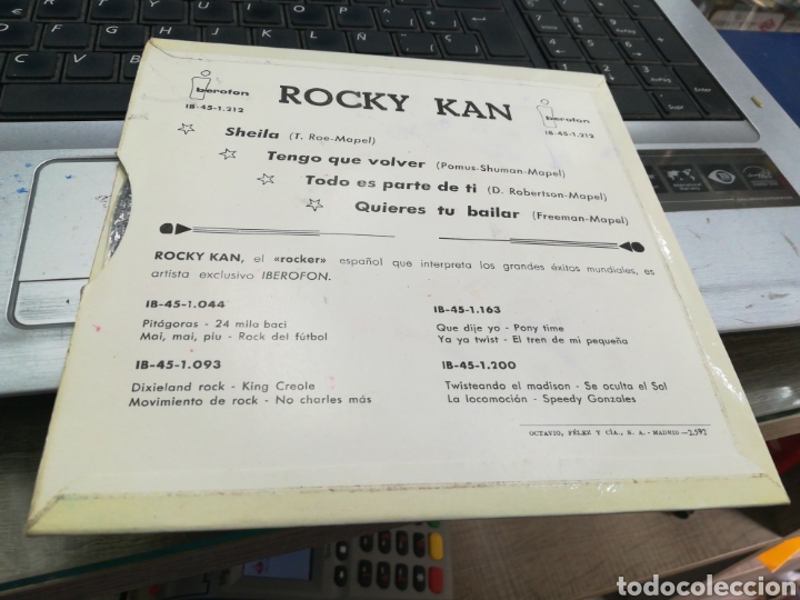 Discos de vinilo: Rocky kan ep Sheila + 3 1963 - Foto 2