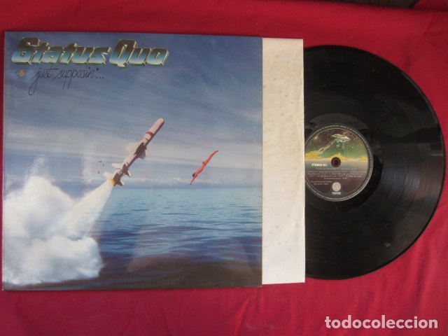 Discos de vinilo: STATUS QUO - JUST SUPPOSIN.... - Foto 2