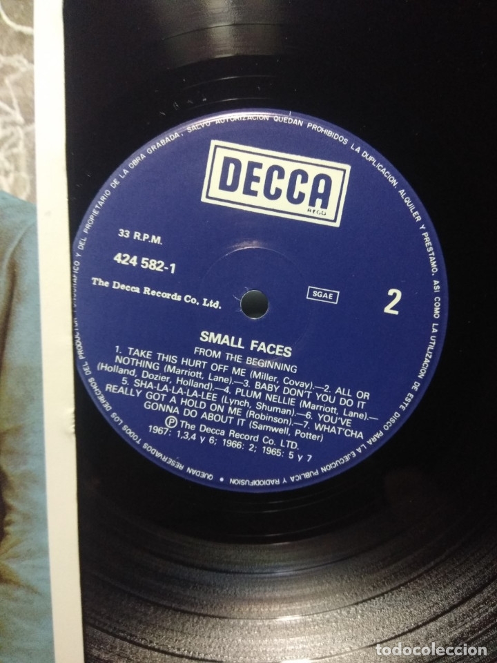 Discos de vinilo: LP SMALL FACES : FROM THE BEGINNING ( NUEVO, SIN USO ) - Foto 4