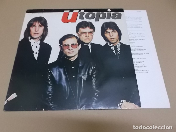 Discos de vinilo: UTOPIA (LP) UTOPIA A&Ntilde;O &ndash; 1982 &ndash; ENCARTE CON LETRAS - Foto 1