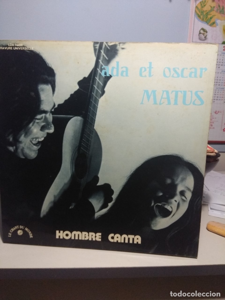 Disques de vinyle: LP ADA & OSCAR MATUS : HOMBRE CANTA