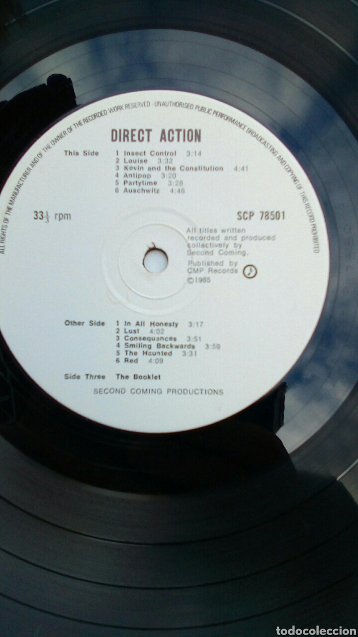 Discos de vinilo: Direct Action, Second Coming Productions, 1985. UK. - Foto 4