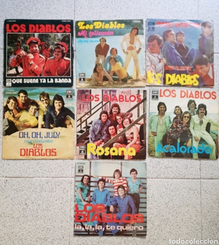 Discos de vinilo: LOTE 7 SINGLES LIS DIABLOS - 7 PULGADAS - Foto 1