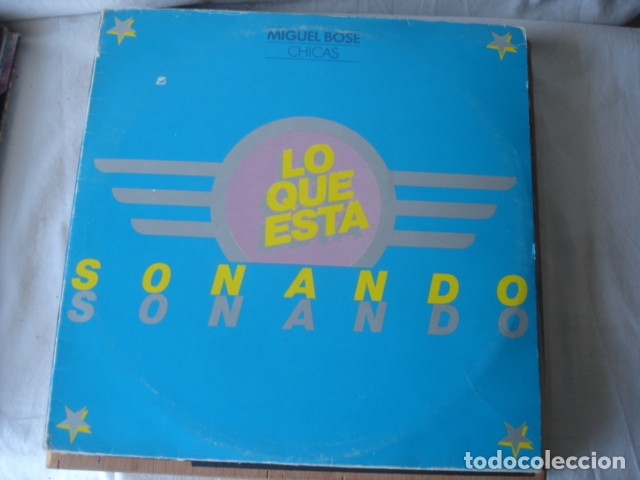 Discos de vinilo: Miguel Bos&eacute;    Chicas (promo) - Foto 1