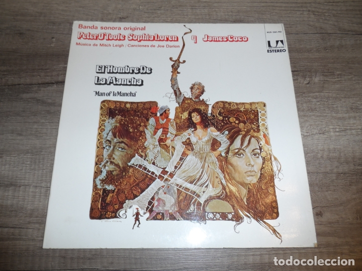 Discos de vinilo: MITCH LEIGH - EL HOMBRE DE LA MANCHA B.S.O. - Foto 1