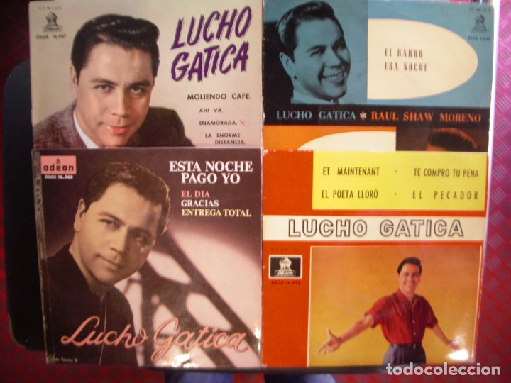 Disques de vinyle: LUCHO GATICA- LOTE 4 EPS.