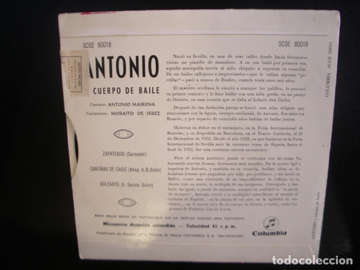 Discos de vinilo: ANTONIO- EP. - Foto 2