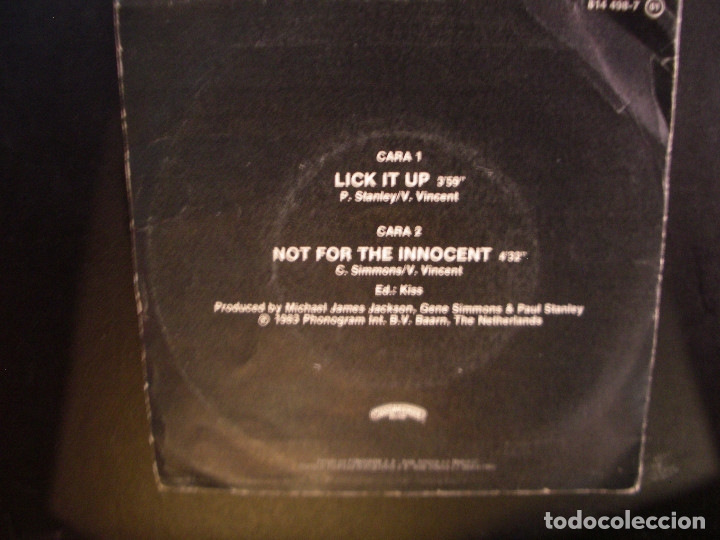 Discos de vinilo: KISS- LICK IT UP. SINGLE. - Foto 2