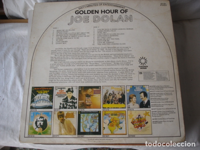Discos de vinilo: Joe Dolan   Golden Hour Of - Foto 2