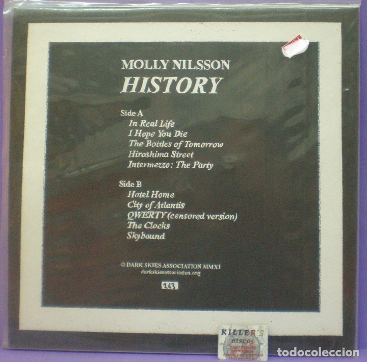 Discos de vinilo: Molly Nilsson - History - LP edici&oacute;n limitada y numerada. - Foto 2