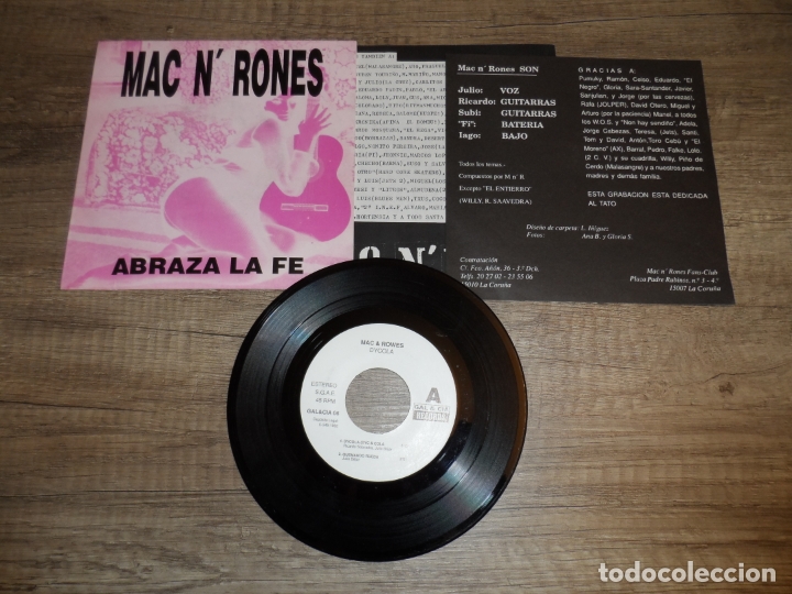 Discos de vinilo: Mac N&rsquo; Rones - Abraza La Fe - Foto 1