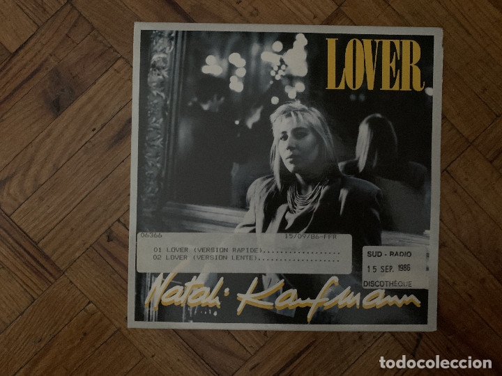 Discos de vinil: Natali Kaufmann &lrm;&ndash; Lover Sello: Polydor &lrm;&ndash; 883 951-7 Formato: Vinyl, 7 , 45 RPM, Single Pa&iacute;s: Fr