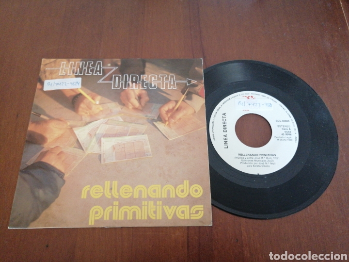 Discos de vinilo: L&Iacute;NEA DIRECTA RELLENANDO PRIMITIVAS SOLERA 1988 - Foto 1