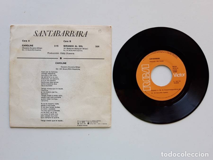 Discos de vinilo: 1980, Santab&aacute;rbara, Caroline, RCA - Foto 2