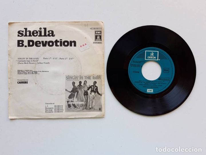 Discos de vinilo: 1978, Singin in the rain, Sheila, B. Devotion, Emi Odeon - Foto 2