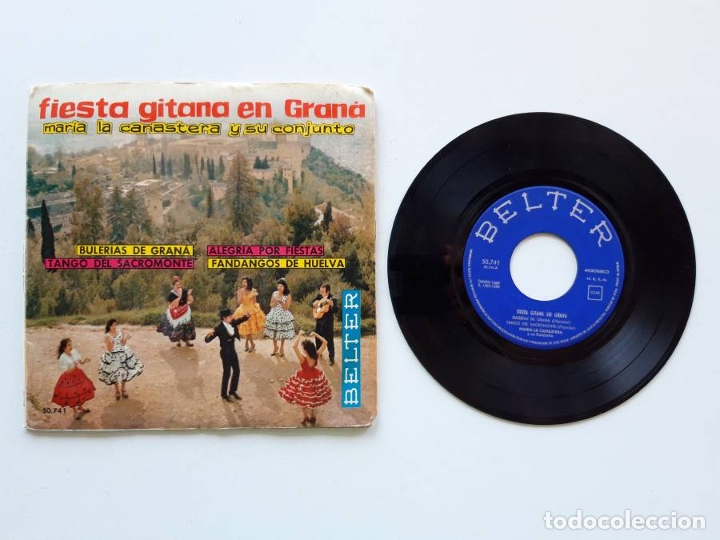 Discos de vinilo: Fiesta Gitana en Gran&aacute;, Belter - Foto 1