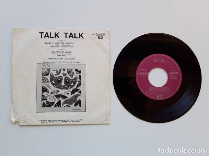 Discos de vinilo: Talk Talk, Living in another world - Foto 2