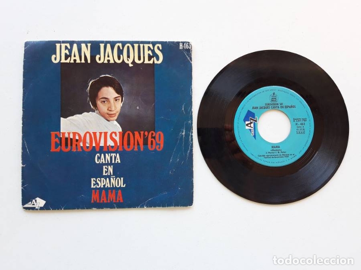 Discos de vinilo: Jean Jacques, Eurovisi&oacute;n 69, Mama - Foto 1