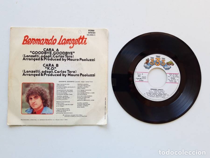 Discos de vinilo: Bernardo Longetti, Goodbye Goodbye - Foto 2