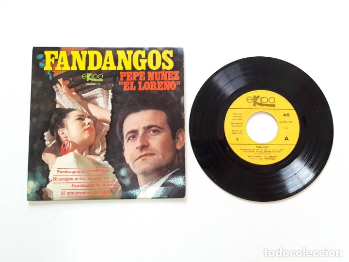 Discos de vinilo: Fandangos, Pepe Nu&ntilde;ez El Lore&ntilde;o - Foto 1