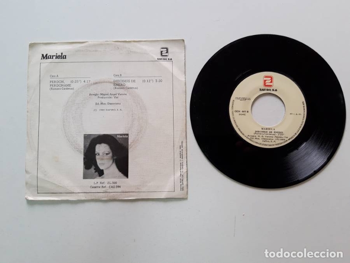 Discos de vinilo: Mariela, Perd&oacute;n perd&oacute;name - Foto 2