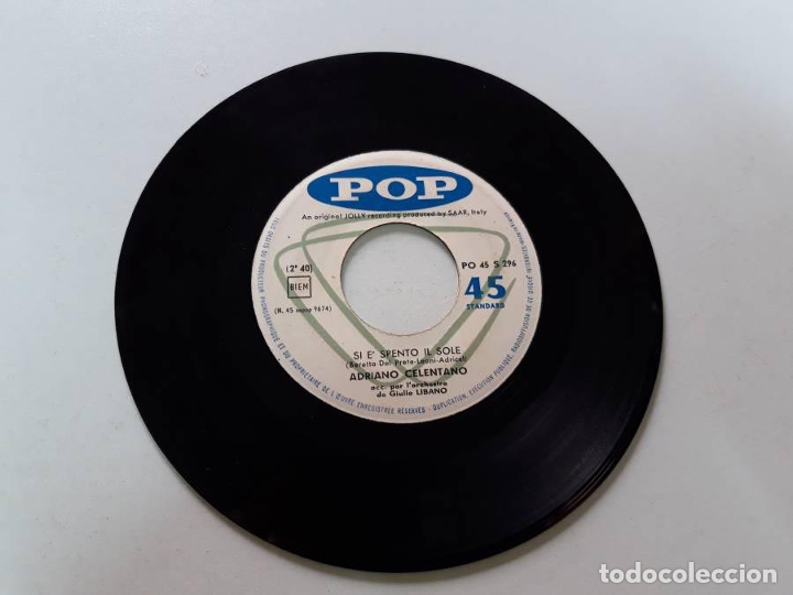 Discos de vinilo: Adriano Celentano, La mezza luna - Foto 2