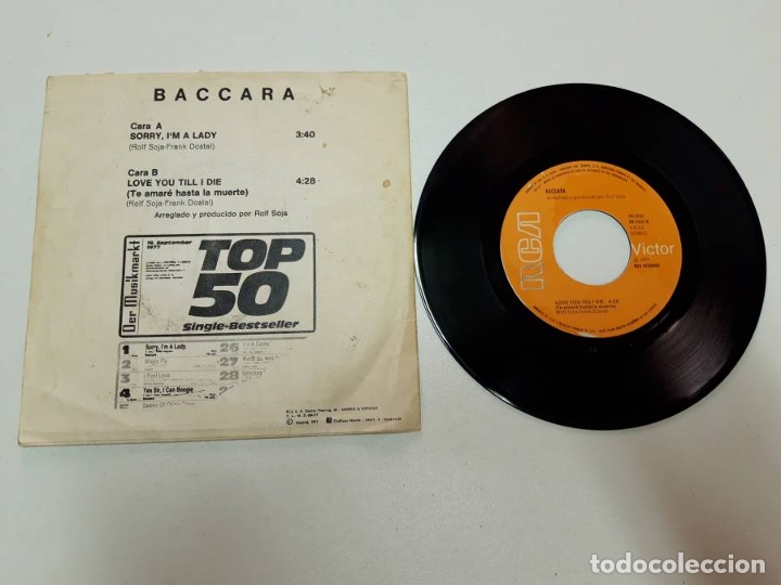 Discos de vinilo: Baccara, Sorry I am a Lady - Foto 2