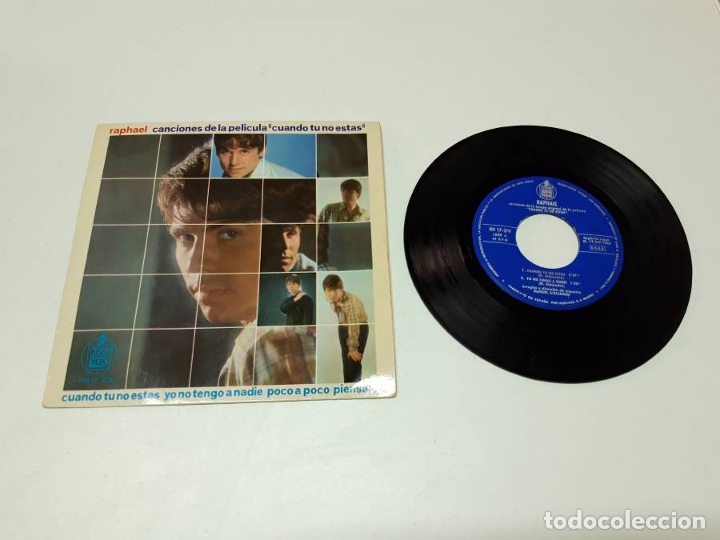 Discos de vinilo: Raphael, Cuando t&uacute; no est&aacute;s - Foto 1