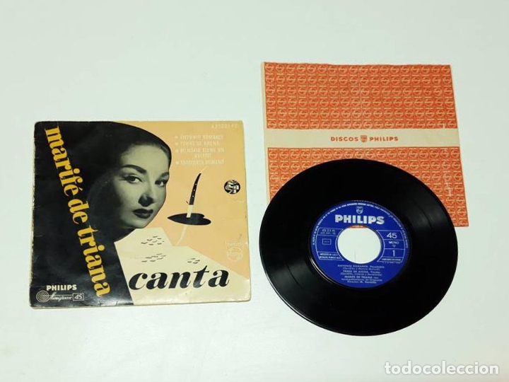 Discos de vinilo: 1966, Marif&eacute; de Triana, Canta, Versi&oacute;n Mono - Foto 1