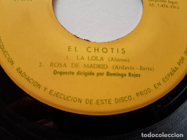 Discos de vinilo: Disco Sorpresa Fundador, El Chotis - Foto 2
