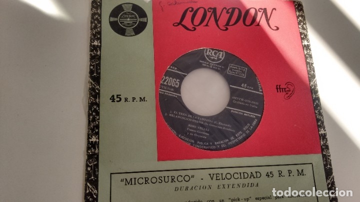 Discos de vinilo: E P (  VINILO) DE NINO VEGLIA  A&Ntilde;OS 50