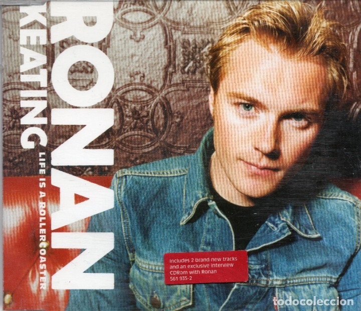 Discos de vinilo: RONAN KEATING - Life is a rollercoaster - CD Single Enhanced - EU 2000 - Polydor - 561935-2 - Foto 1