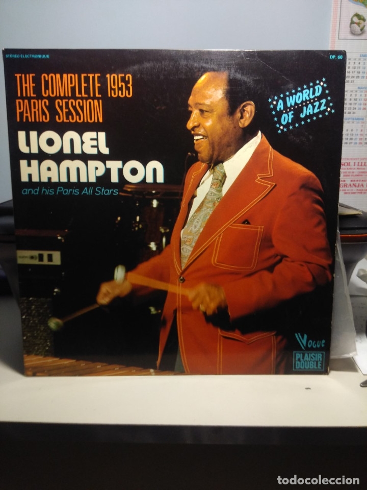 Disques de vinyle: DOBLE LP LIONEL HAMPTON AND THE PARIS ALL STARS : THE COMPLETE 1953 PARIS SESSION