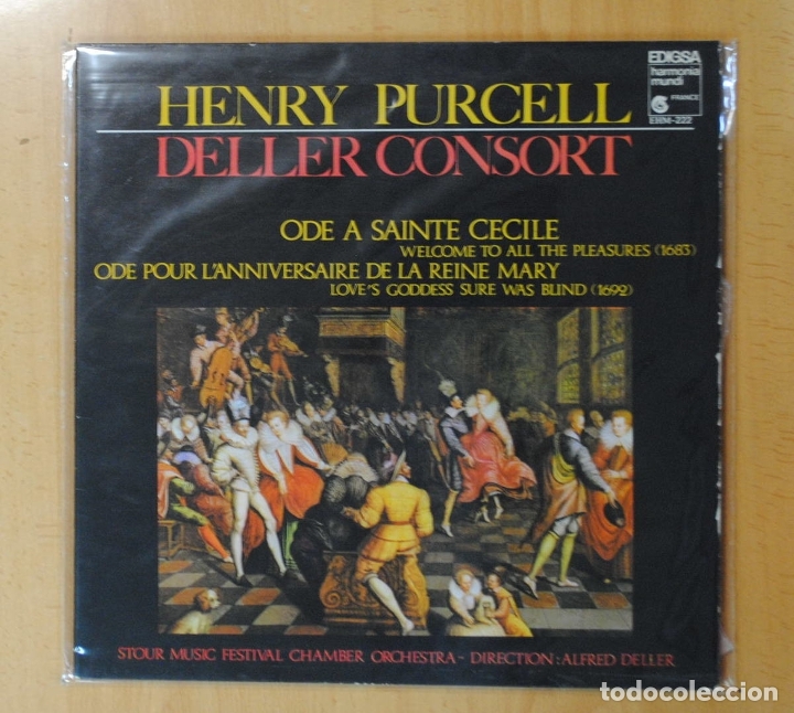 Discos de vinilo: HENRY PURCELL / DELLER CONSORT - ODE A SAINTE CECILE - LP - Foto 1
