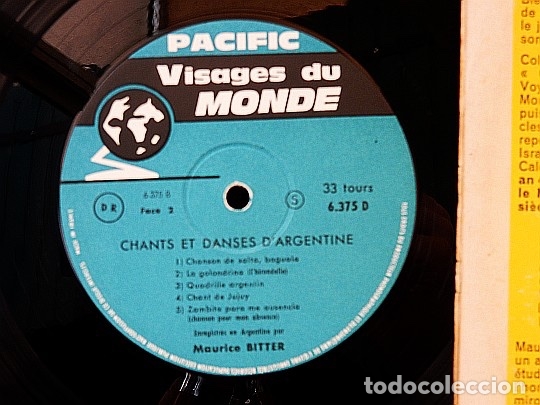 Discos de vinilo: CHANTS ET DANSES DARGENTINE LP - Foto 2