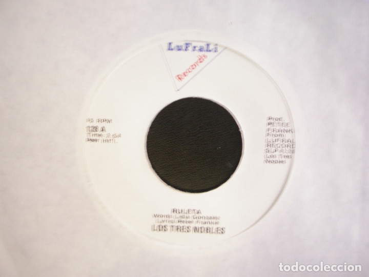 Discos de vinilo: LOS TRES NOBLES- RULETA. SINGLE. - Foto 1