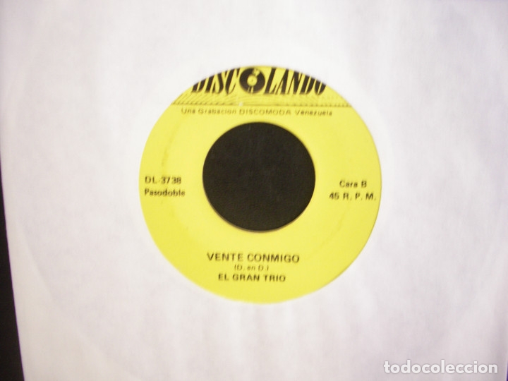 Discos de vinilo: EL GRAN TRIO- VENTE CONMIGO. SINGLE. - Foto 1