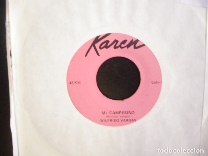 Discos de vinilo: WILFRIDO VARGAS- MI CAMPESINO. SINGLE. - Foto 1