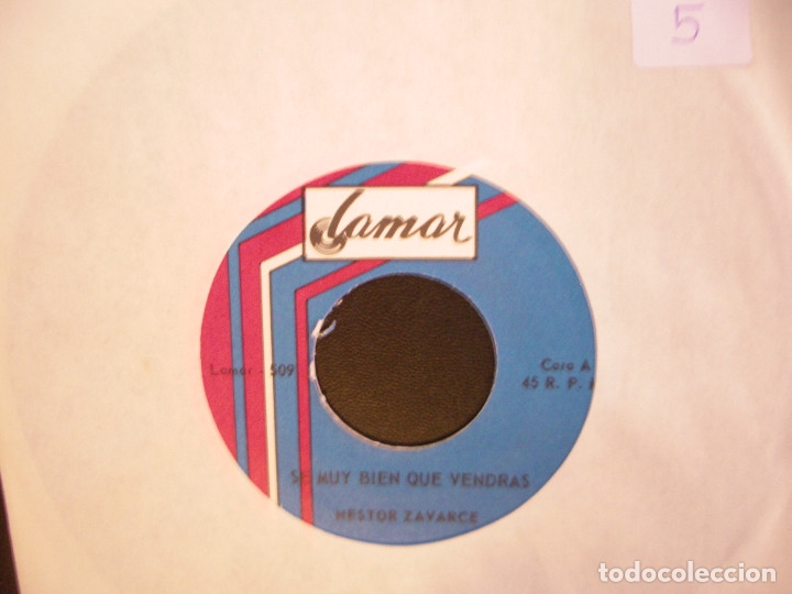 Disques de vinyle: NESTOR ZAVARCE- SE MUY BIEN QUE VENDR&Aacute;S. SINGLE.