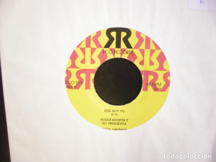 Disques de vinyle: KOQUI ACOSTA Y SU ORQUESTA- ESE SOY YO. SINGLE.