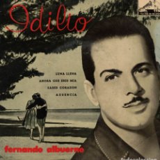 Discos de vinilo: FERNANDO ALBUERNE - LUNA LLENA + 3 - EP SPAIN EDITADO EN LOS AÑOS 50. Lote 179522377