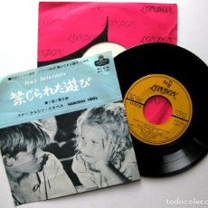 Discos de vinilo: NARCISO YEPES - JEUX INTERDITS (JUEGOS PROHIBIDOS) - SINGLE LONDON RECORDS 1963 JAPAN BPY. Lote 179532622