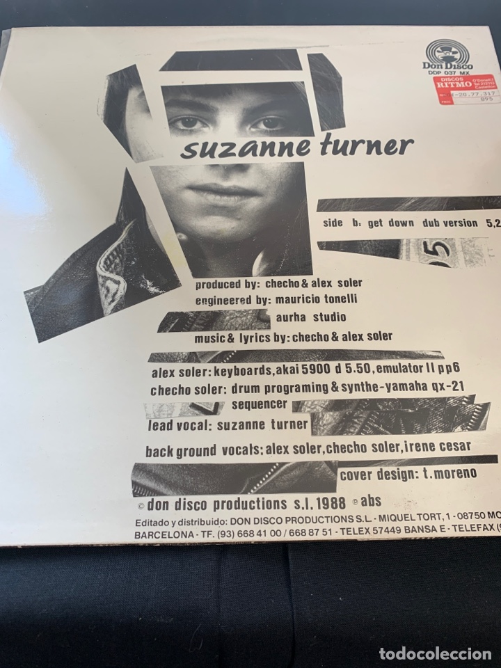 Discos de vinilo: ( 274 ) SUZANNE TURNER - GET DOWN ( vinilo Segunda mano ) - Foto 2