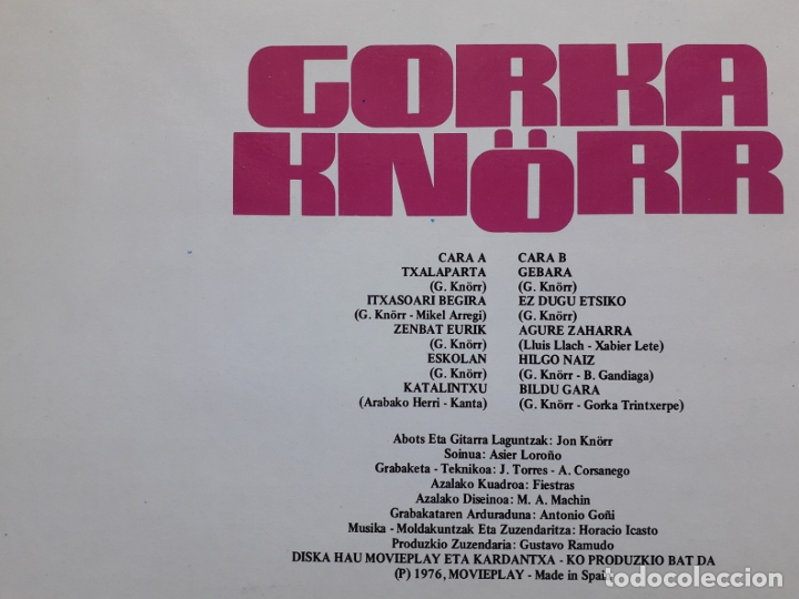 Discos de vinilo: Gorka knorr - txalaparta - Foto 3