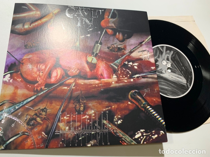 Discos de vinilo: single ep vinilo 7 cave in / children de 2000 hardcore - Foto 1