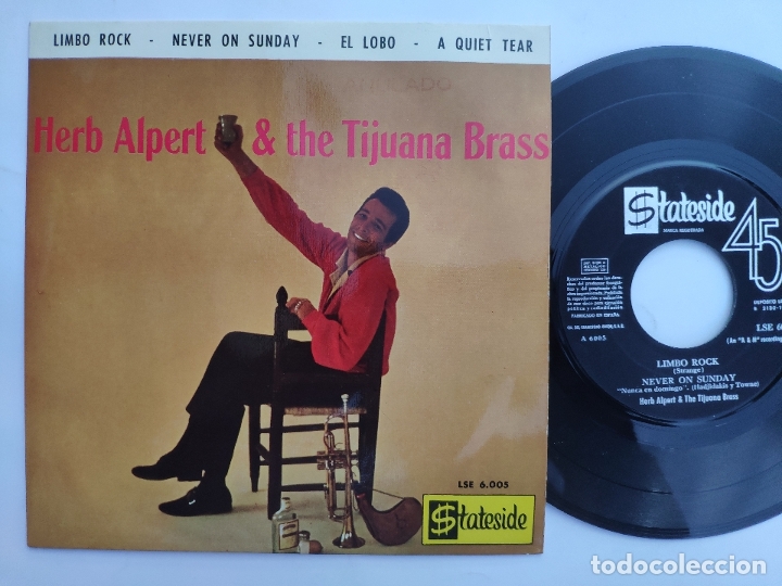 Vinyl records: HERB ALPERT & THE TIJUANA BRASS - EP Spain PS - EX * LIMBO ROCK * 1963