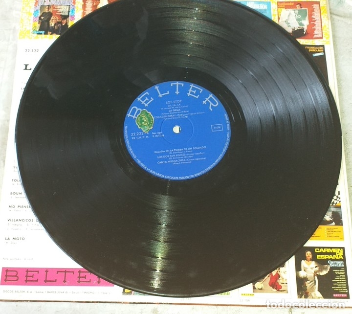 Discos de vinilo: Los Stop: La, la, la + 11 (Belter 1968) - Foto 3